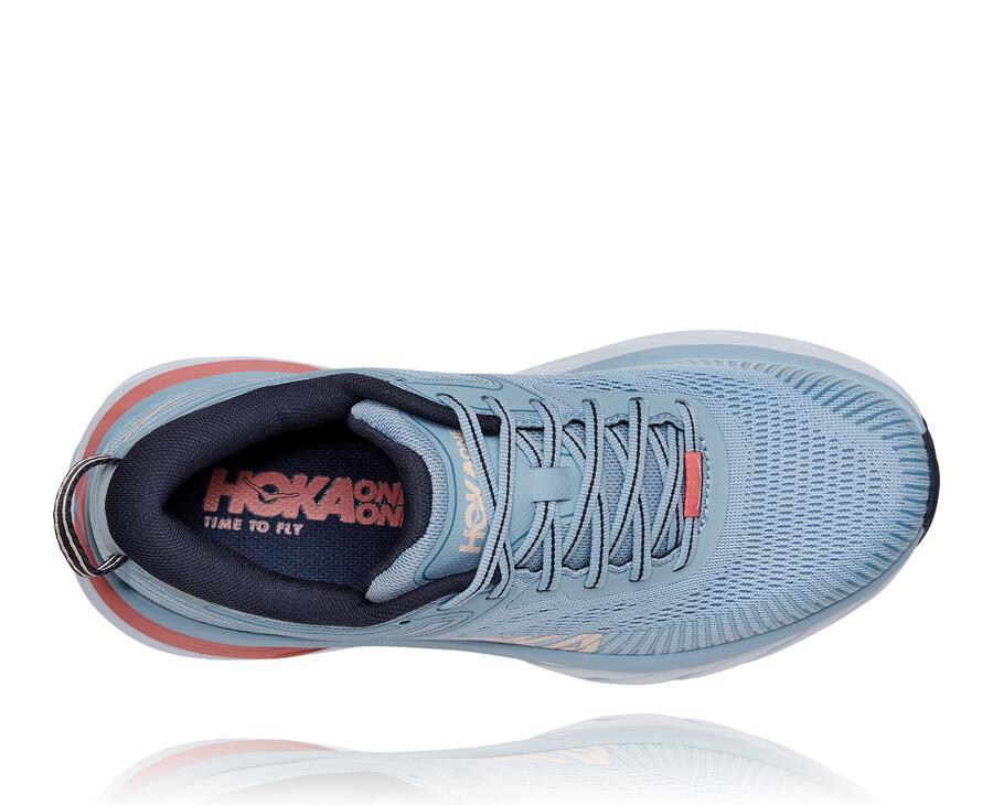 Hoka One One Tenisky Damske Modre - Bondi 7 - 02935-IZCP